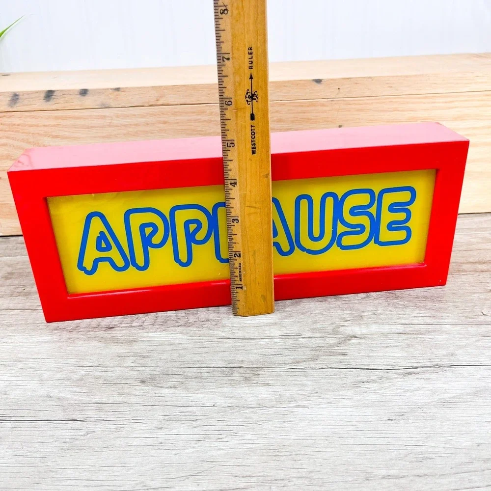 Vintage Applause Sign Light‎ Up Battery Power Studio Audience Lamp